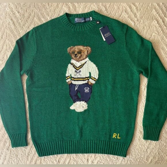 NWT Polo Ralph Lauren Bear Sweater Jumper - Picture 2 of 3